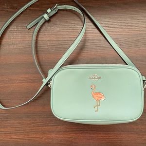 COACH Flamingo crossbody leather bag